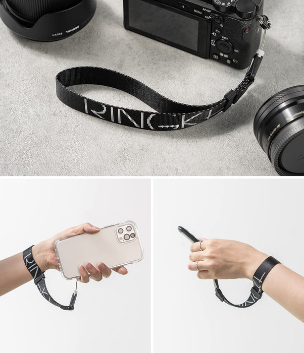 Correa Ringke Hand Strap - Lettering Black