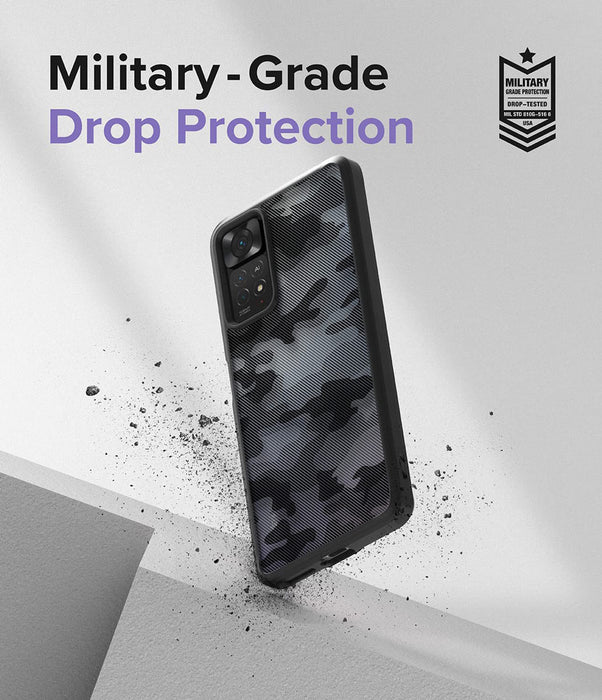 Case Ringke Fusion Xiaomi Redmi Note 11 Pro / Pro 5G  / Plus 5G / 11E Pro - Matte Camo Black