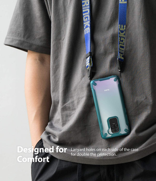 Case Ringke Fusion X Xiaomi RedMi Note 9 - Turquoise Green