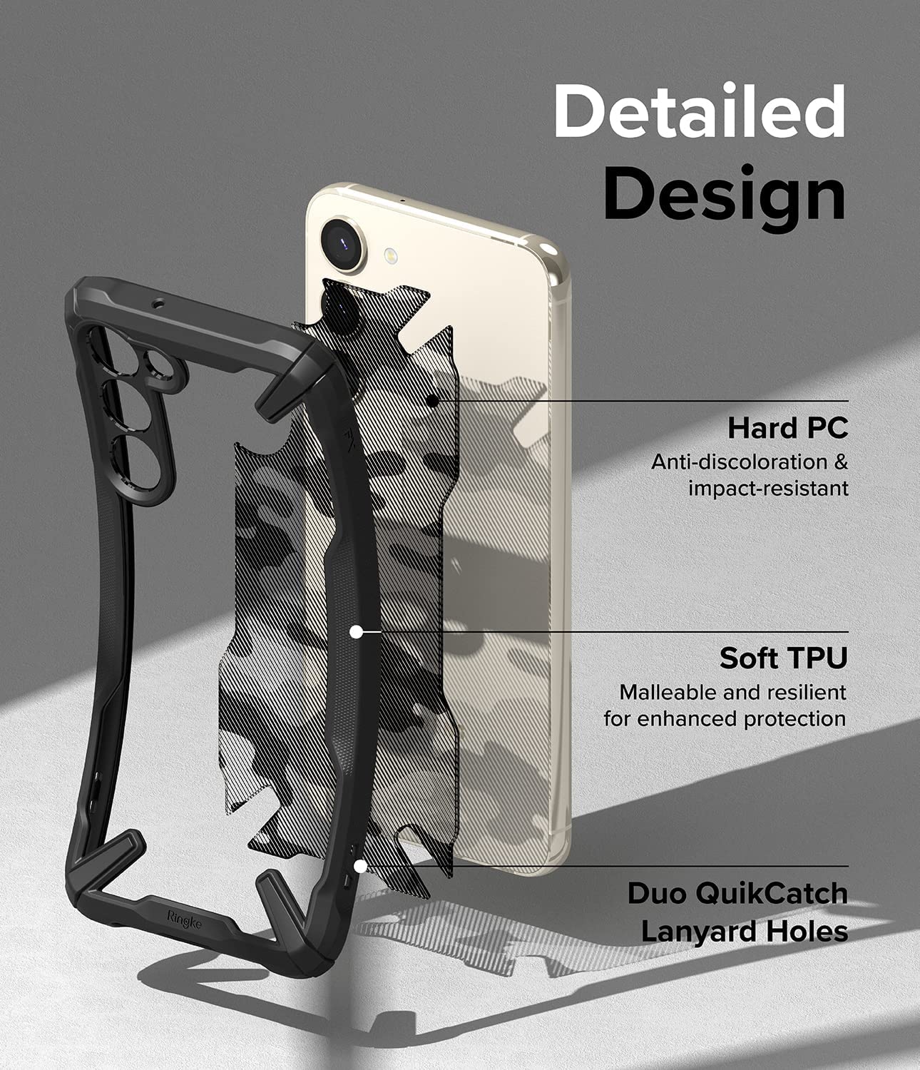 Case Ringke Fusion-X Design Galaxy S23 Plus - Camo Black