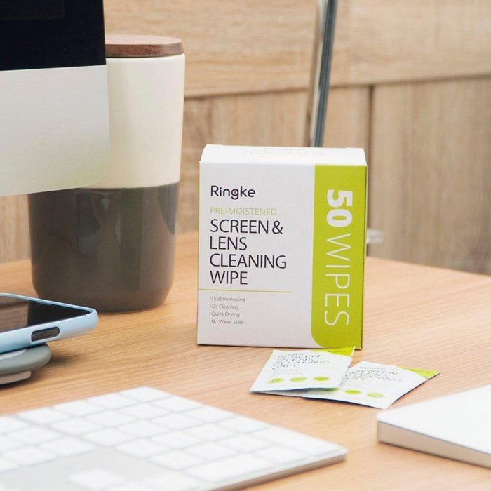 Ringke Toallitas de Limpieza Screen & Lens Cleaner Wipe (50 UND)
