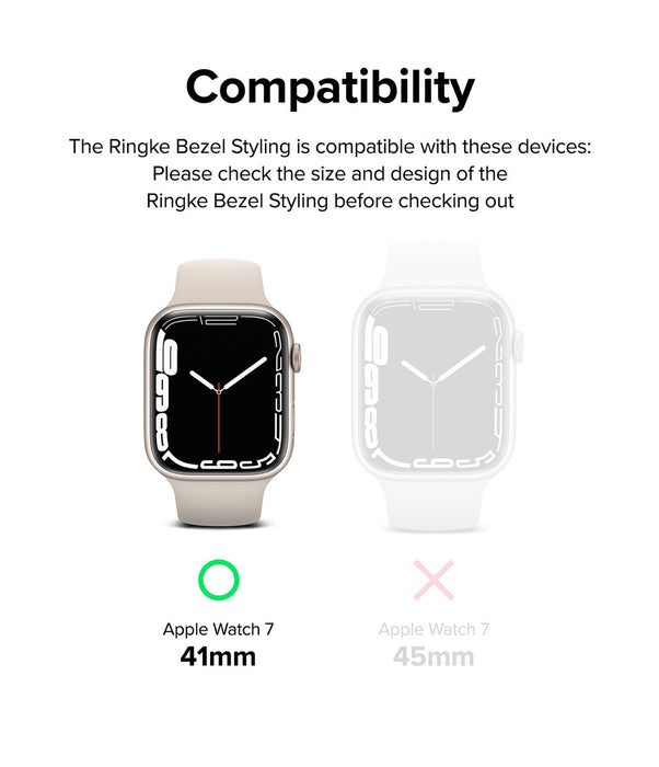 Case Ringke Bezel Premium Cart Apple Watch 41MM Series 9, 8, 7 (EDICIÓN LIMITADA)