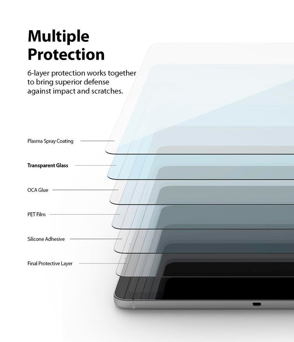 Vidrio Ringke Invisible Defender Galaxy Tab S9 Plus / S9 FE Plus / S8 Plus / S7 Plus / S7 FE