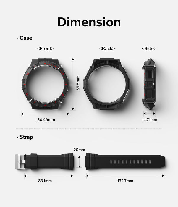 Case Ringke Fusion X Guard + Wire Galaxy Watch 5 / 4 (44mm) Case + correa