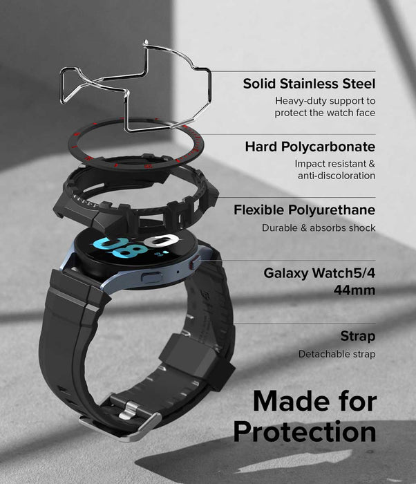 Case Ringke Fusion X Guard + Wire Galaxy Watch 5 / 4 (44mm) Case + correa