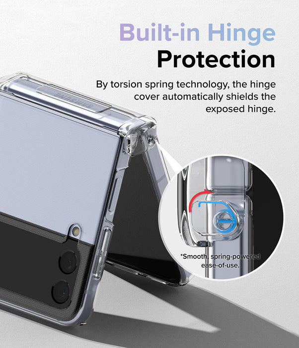 Funda para Samsung Z Flip 4: [Protección completa de bisagra] Funda delgada  para teléfono con protección de pantalla incorporada, protección de llave