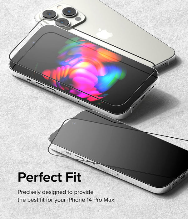 Protector de Pantalla Vidrio Ringke iPhone 14 Pro Max (instalador)