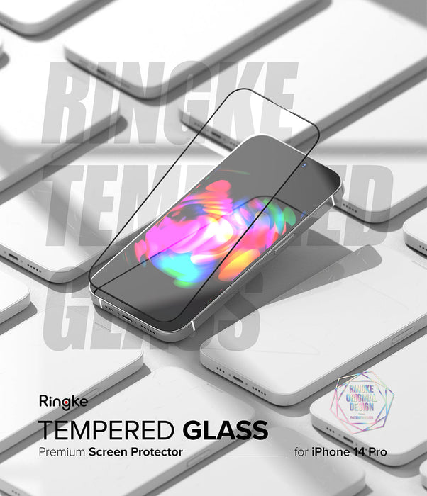Protector de Pantalla Vidrio Templado Ringke iPhone 14 Pro (instalador)