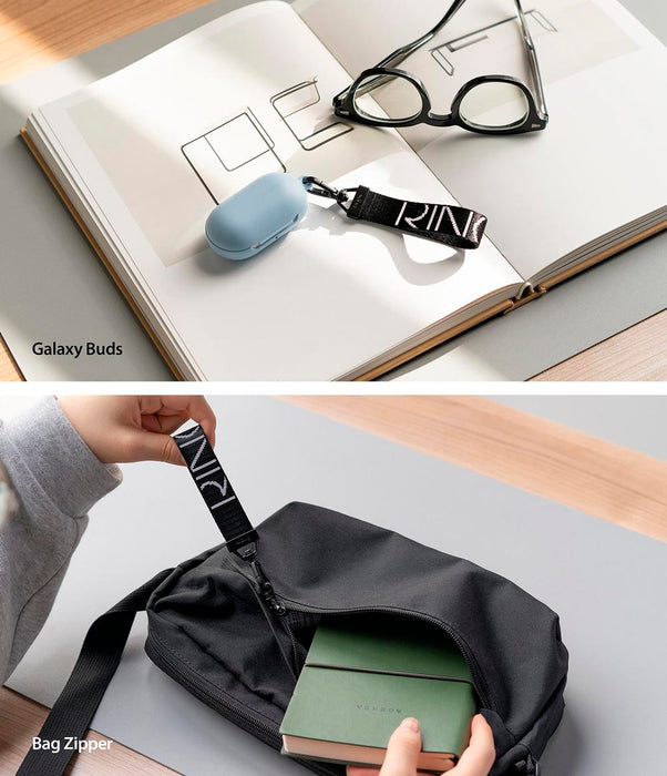 Correa Ringke Key Ring Strap - Lettering Black
