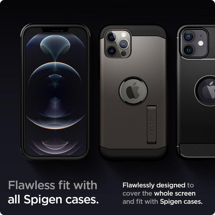 Spigen EZ FIT GLAS.tR SLIM iPhone 12 / 12 Pro (2 UND)