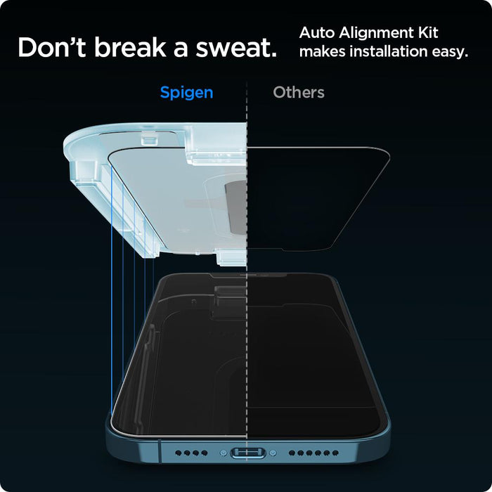 Spigen EZ FIT GLAS.tR Privacy iPhone 12 Pro Max (2 UND)