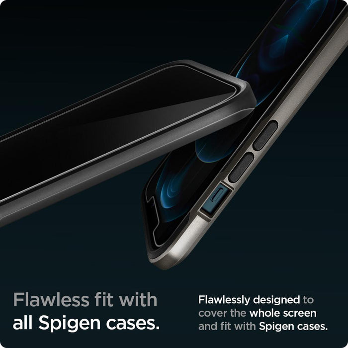 Spigen EZ FIT GLAS.tR Privacy iPhone 12 / 12 Pro (2 UND)